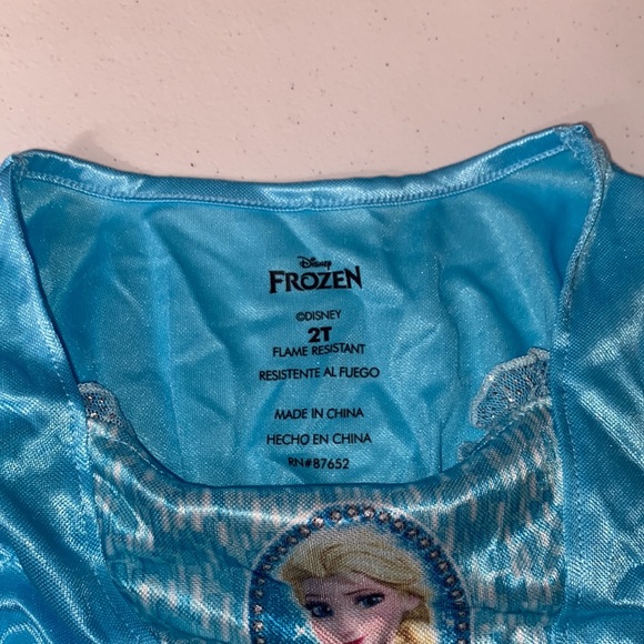 Disney Frozen Toddler Girl Pajama Night Gown Princess Elsa Dress Size 2t - Picture 3 of 11